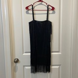 Black flapper dress